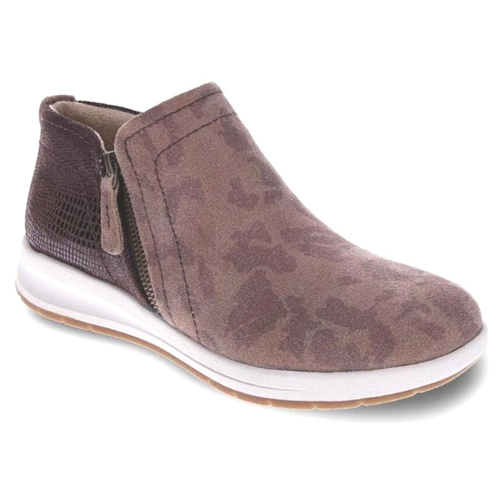 Leather Leopard Booties Revere Dublin NEW Wom 10 Brown Comfort Shoes Orthopedic